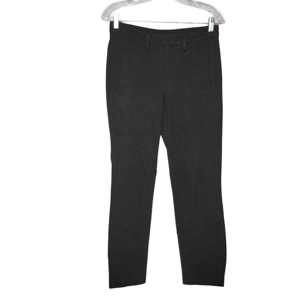 Kit & Ace Gray High Rise Straight Leg Ankle Trouser Pants Women's 4